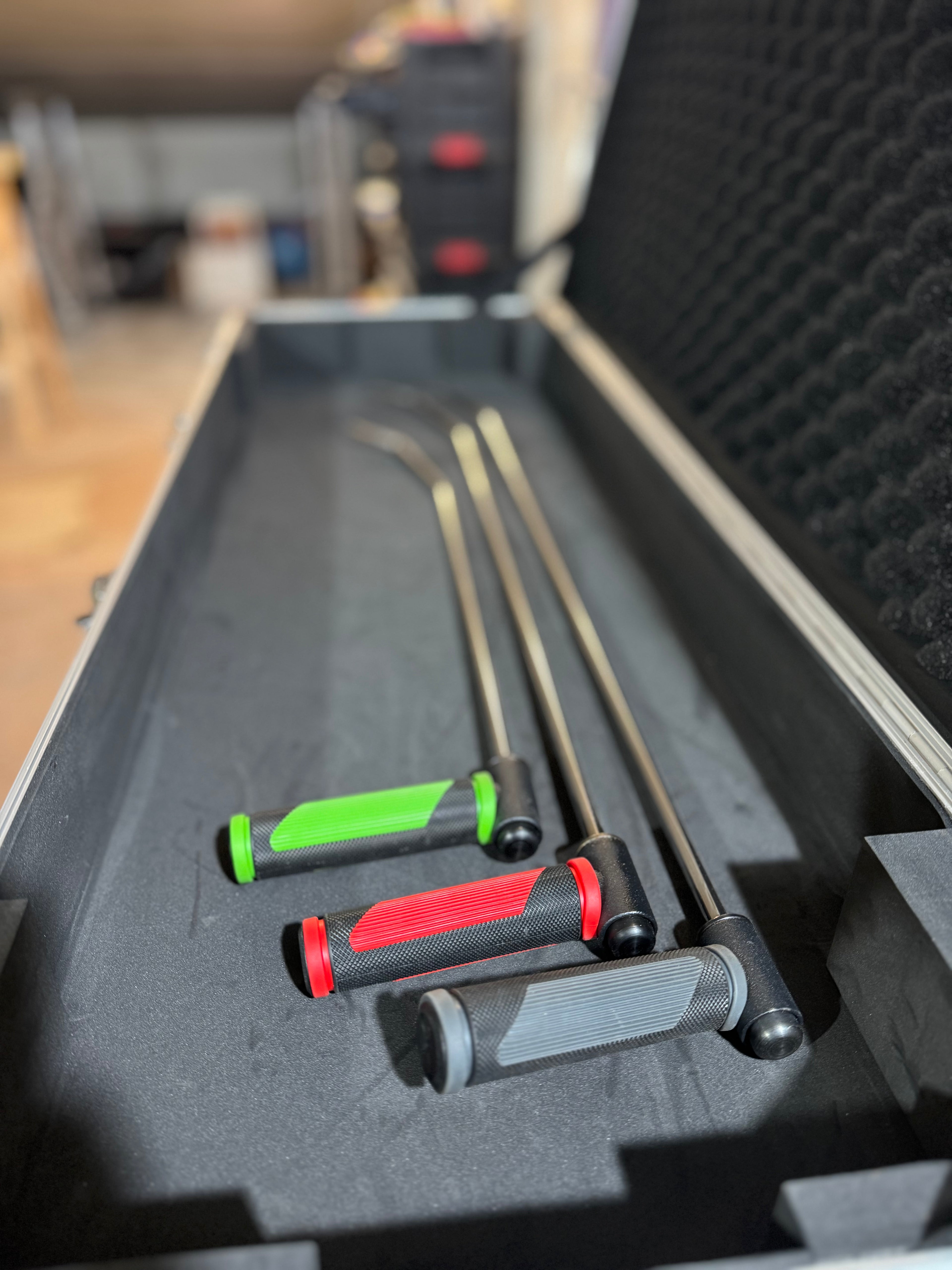 Kit 3 Leve PDR per Parafanghi a Doppia Curva con Manico Girevole 360° – 60 / 80 / 90 cm – Ø 10 mm