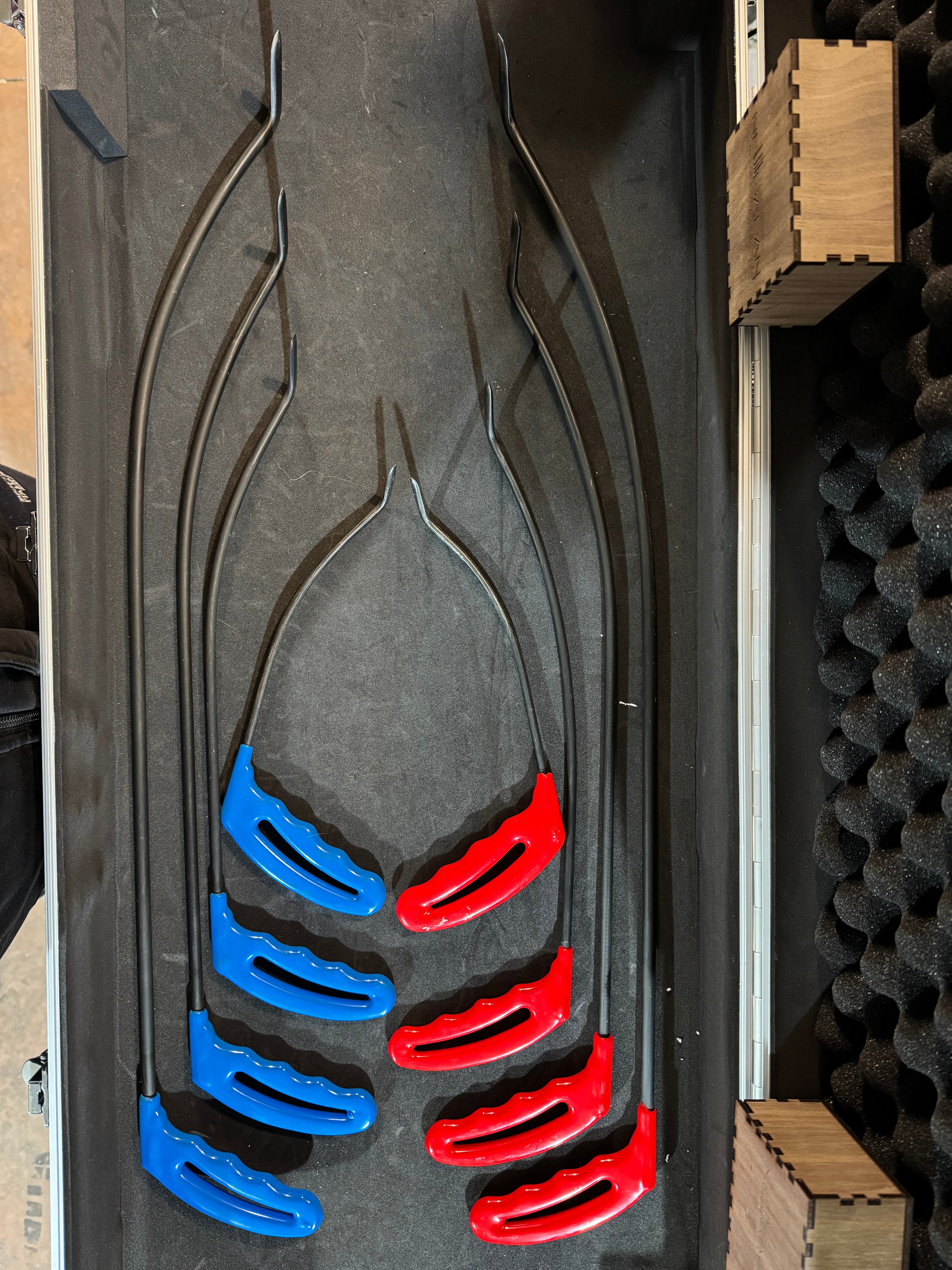 Kit 8 Leve PDR DX/SX Acciaio al Carbonio per Scatolato Cofani Alluminio – Punta