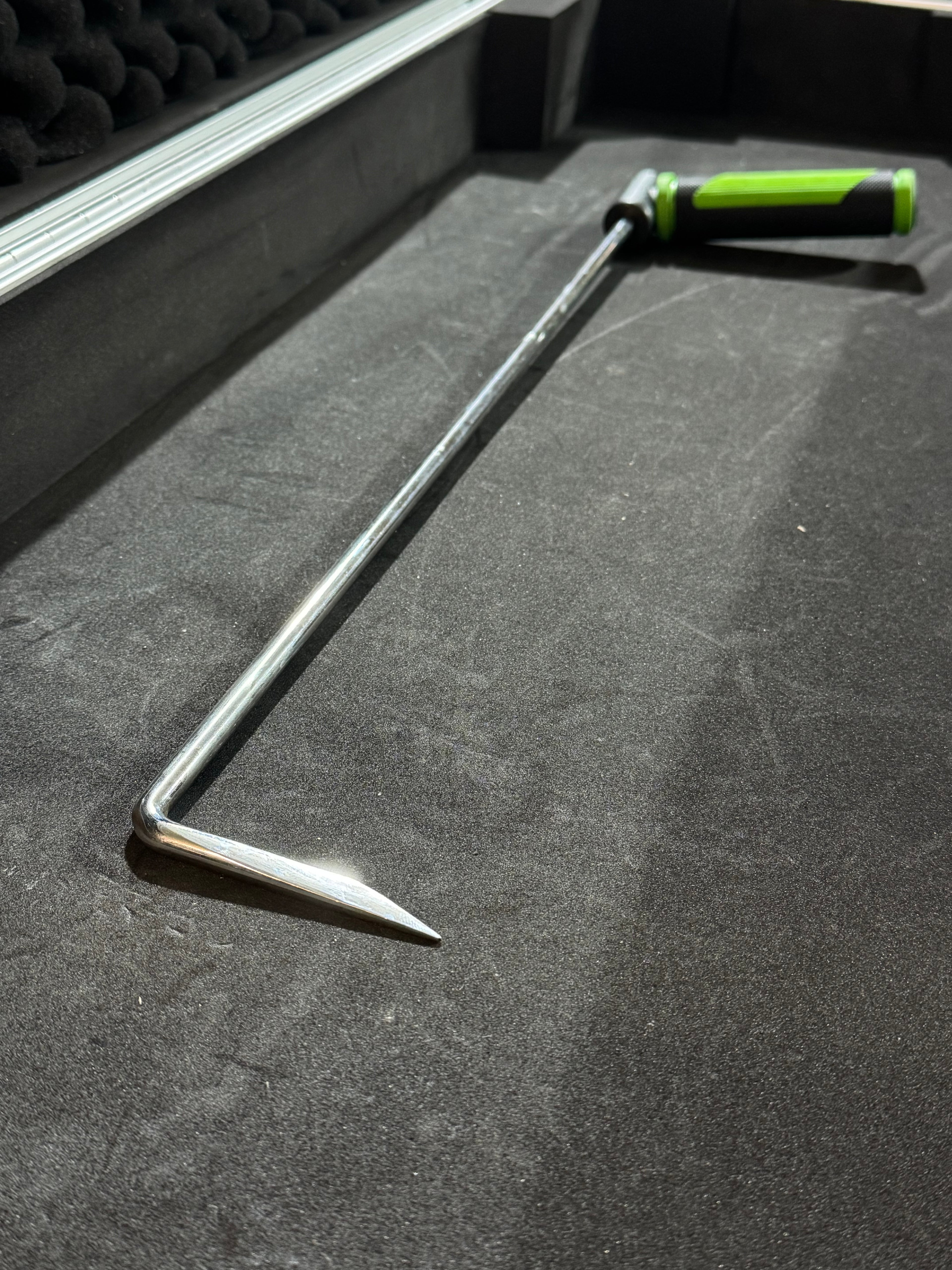 Leva PDR in Acciaio Inossidabile – 50 cm – Punta a 90° da 9 cm – Ø 9 mm – Manico Girevole 360°