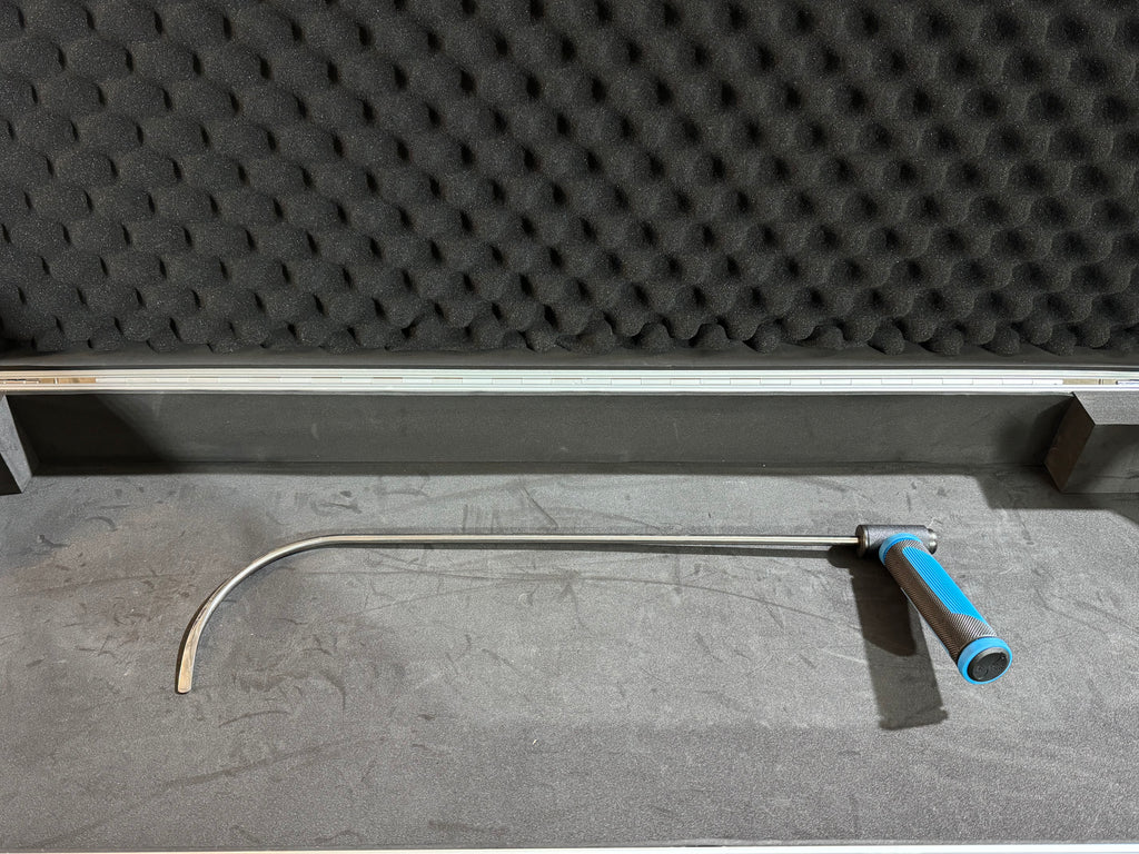 Leva PDR NewBalan in Acciaio Inossidabile 50 cm – Punta Curva 13 cm per Portiere con Manico 360°