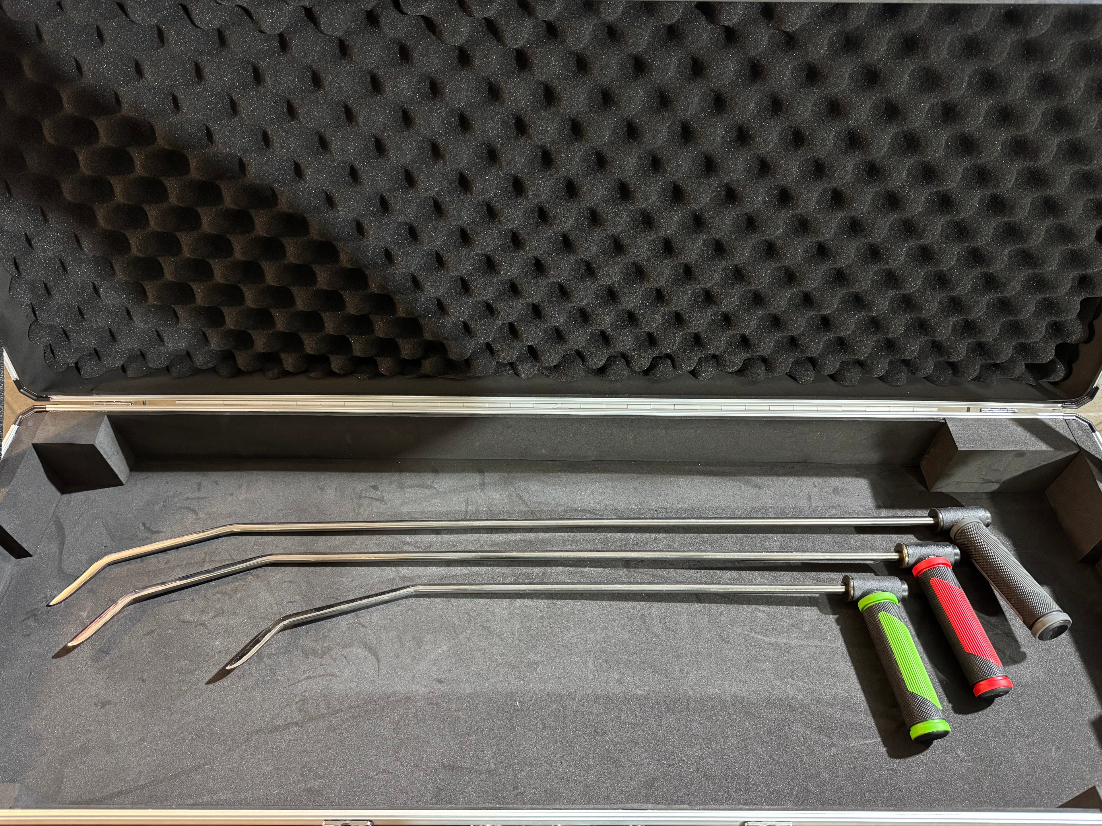 Kit 3 Leve PDR per Parafanghi a Doppia Curva con Manico Girevole 360° – 60 / 80 / 90 cm – Ø 10 mm