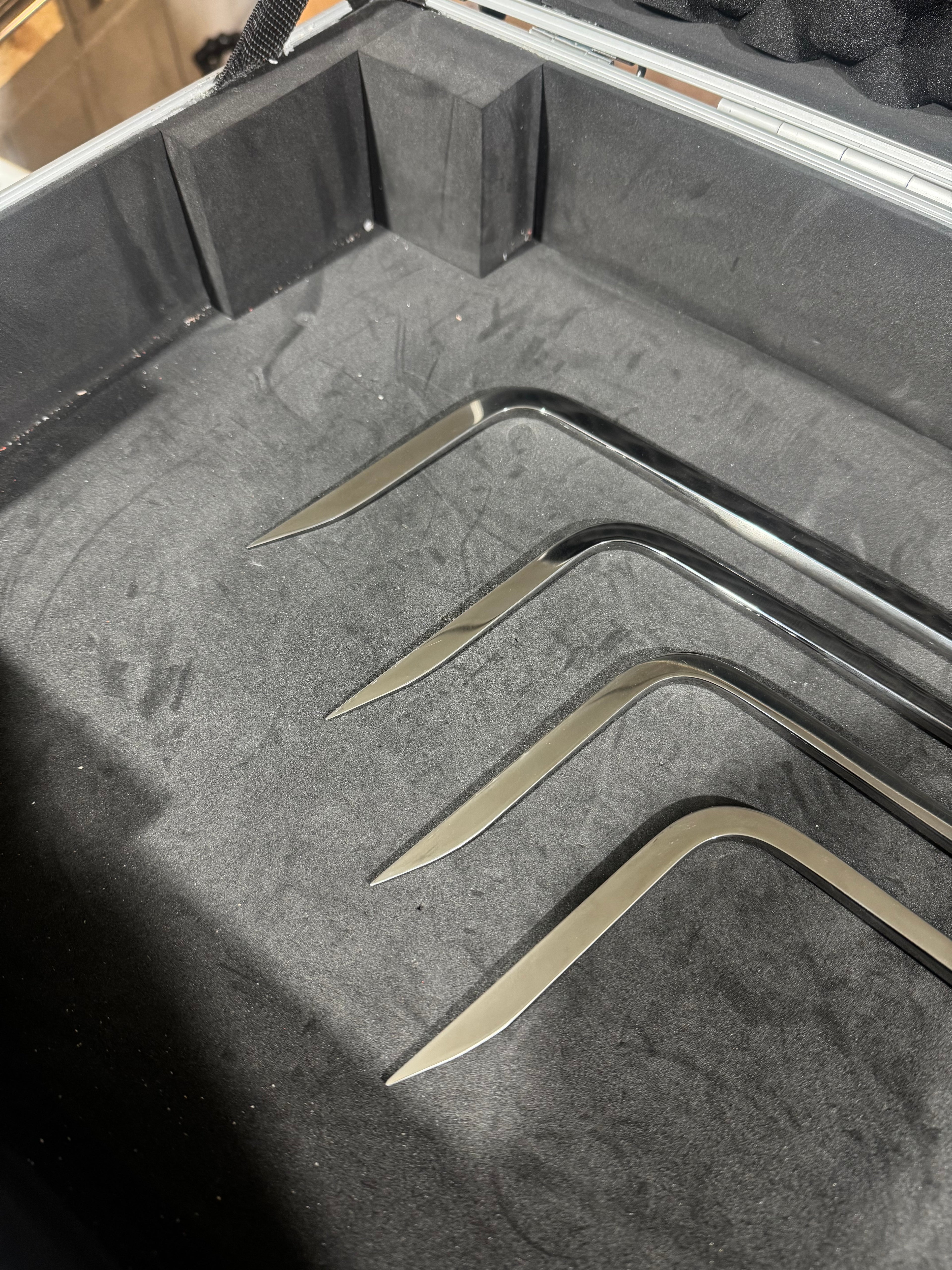 Kit 4 leve portiere appuntite 30/40/53/70 cm