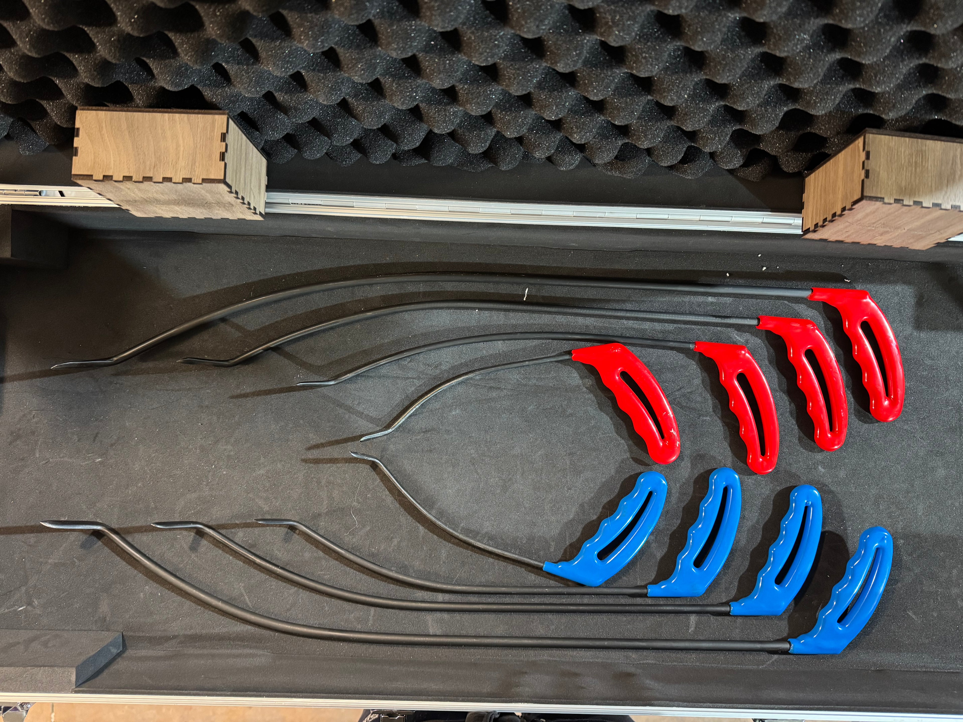 Kit 8 Leve PDR DX/SX Acciaio al Carbonio per Scatolato Cofani Alluminio – Punta