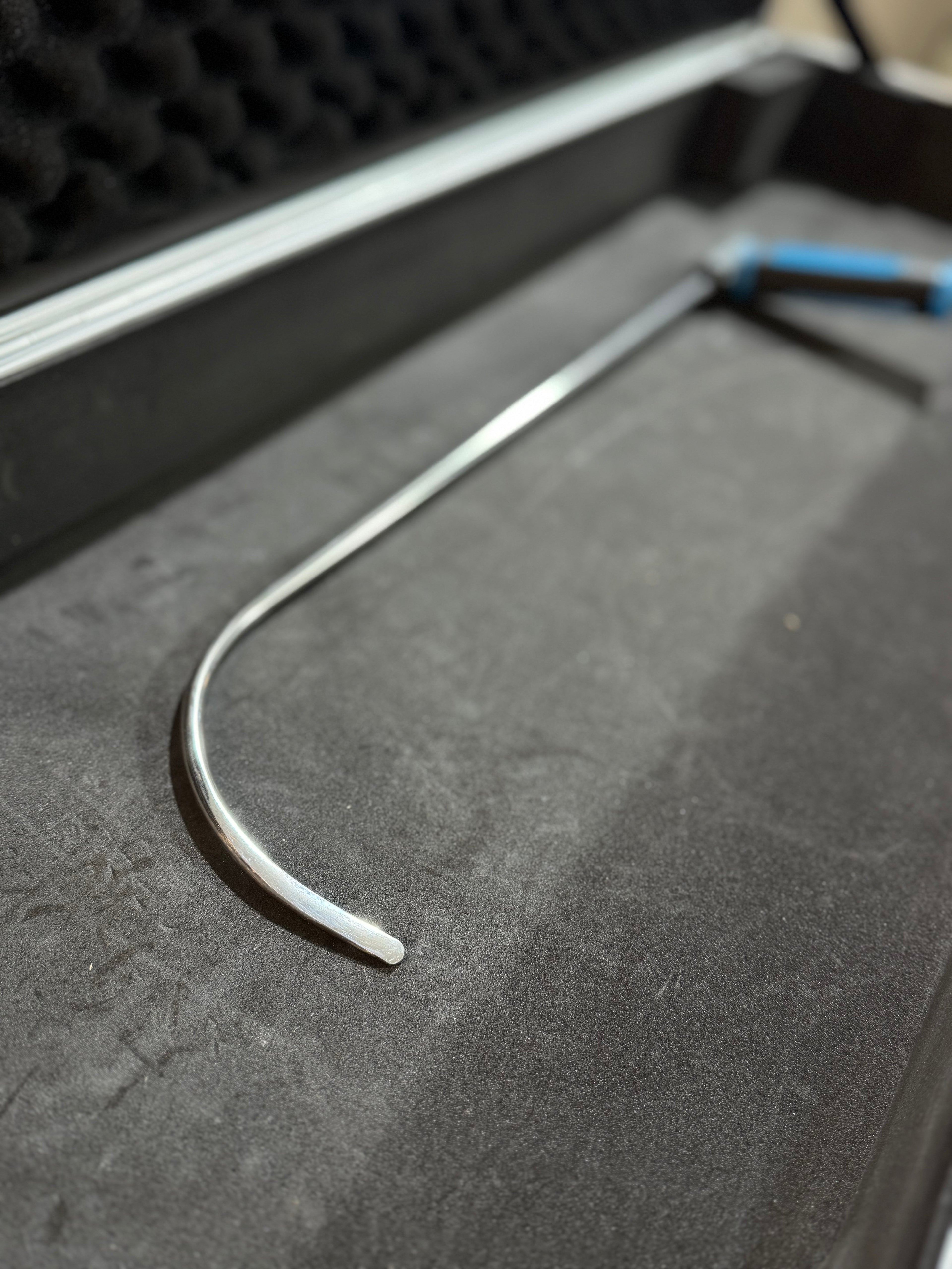 Leva PDR NewBalan in Acciaio Inossidabile 50 cm – Punta Curva 13 cm per Portiere con Manico 360°