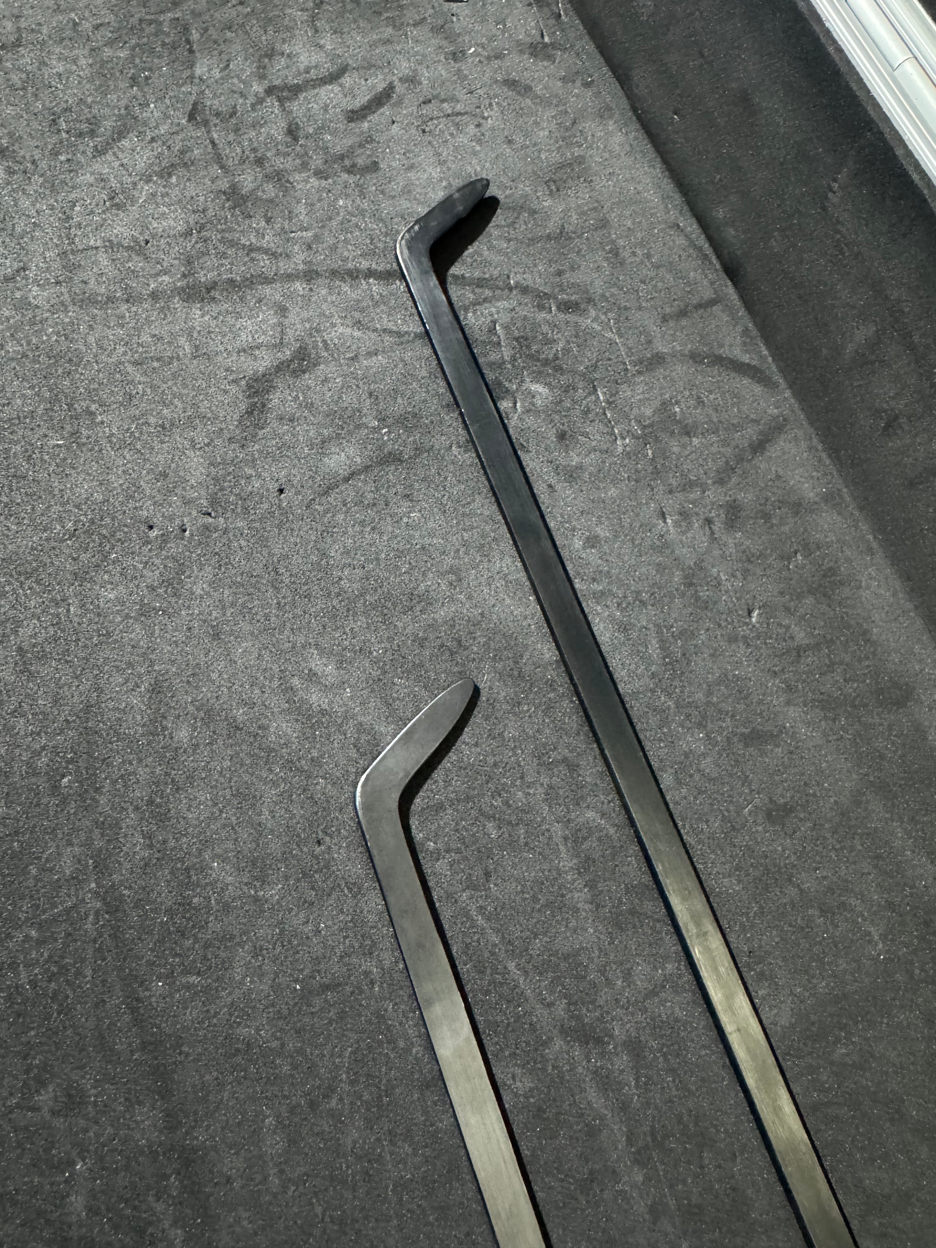 Kit Leve PDR Piatte 55 cm + 75 cm in acciaio al carbonio per scatolati e portiere